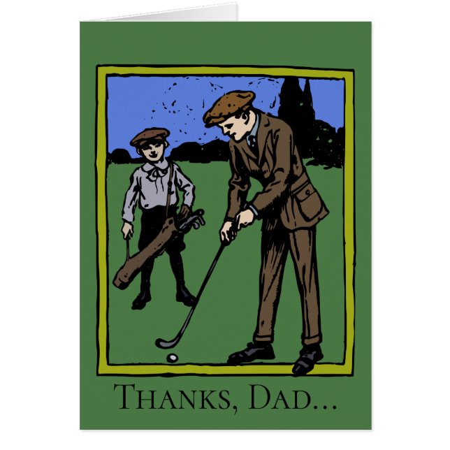 Vintage Golf "Good Sport" Father's Day Cards (Front)