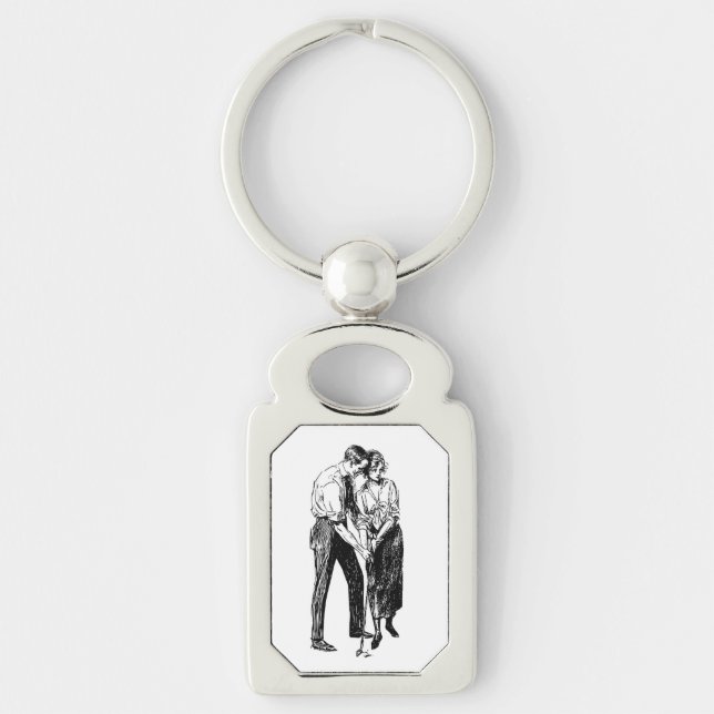 Vintage Golf Lessons Keychain (Front)