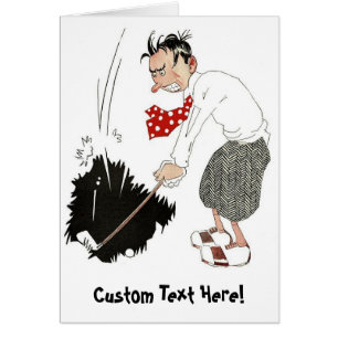 Vintage Golf Sports Humor, Funny Silly Golfer Cards