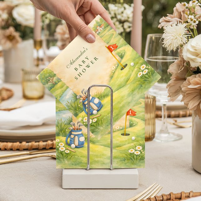 Vintage Golf Storybook Baby Shower Napkins (Creator Uploaded)