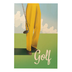 Vintage Golf Travel poster