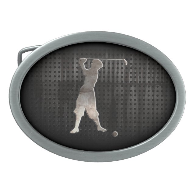 Vintage Golfer; Cool Belt Buckle (Front)