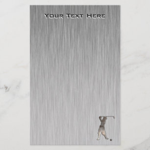 Vintage Golfer; Cool Stationery