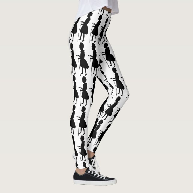 Vintage Golfer Design Leggings (Right)