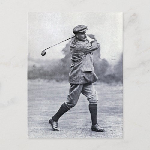Vintage Golfer Harry Vardon Postcard