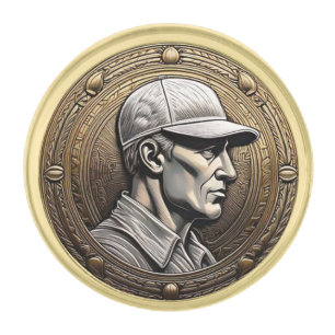 Vintage Golfer Lapel Pin