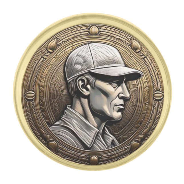 Vintage Golfer Lapel Pin (Front)