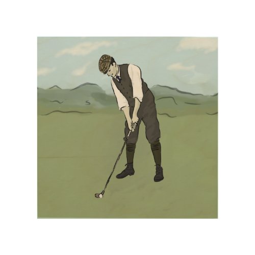 Vintage Golfer V1 Art