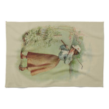 Vintage Golfing Lady Art