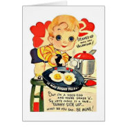 Vintage Good Egg Valentine's Day Card at Zazzle