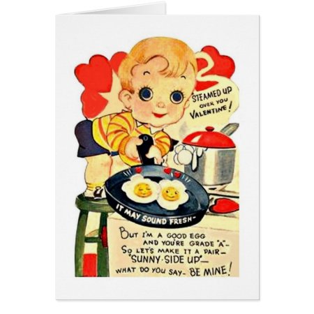 Vintage Good Egg Valentine's Day Card