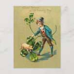 Vintage Good Fortune On St. Patrick&#39;s Day Postcard at Zazzle