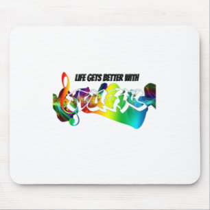 Vintage Good Music Therapy Mouse Pad