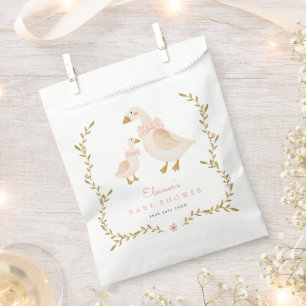 Vintage Goose Mama Baby Shower Favor Bag
