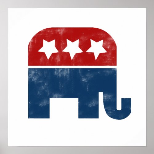 Vintage GOP logo Poster