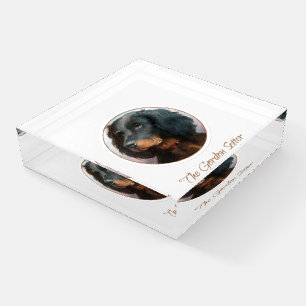 Vintage Gordon Setter Paperweight
