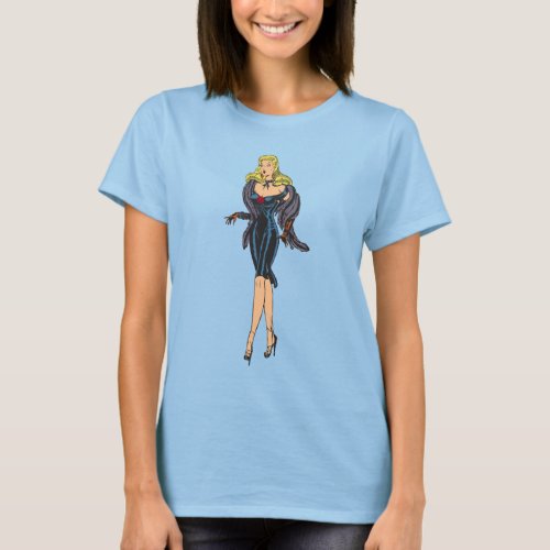 Vintage Gorgeous Glamor Girl Retro Blonde Pinup T_Shirt
