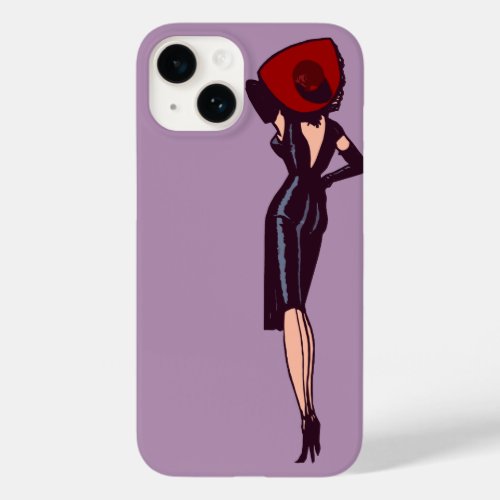 Vintage Gorgeous Glamor Girl Retro Pinup Case_Mate iPhone 14 Case