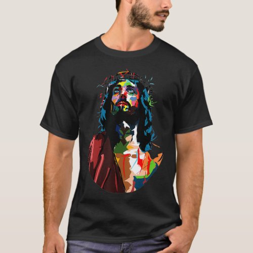 Vintage Got King Jesus Christ Sweet Face Image T_Shirt