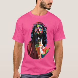 Vintage Got King Jesus Christ Sweet Face Image T-Shirt