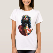 Vintage Got King Jesus Christ Sweet Face Image T-Shirt
