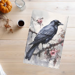 Vintage Goth Raven  Roses Watercolor Tissue Paper<br><div class="desc">This design may be personalized by choosing the Edit Design option. You may also transfer onto other items. Contact me at colorflowcreations@gmail.com or use the chat option at the top of the page if you wish to have this design on another product or need assistance. See more of my designs...</div>