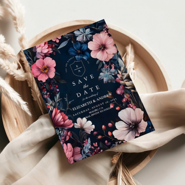 Vintage Goth Wedding Aesthetic Save The Date (Creator Uploaded)