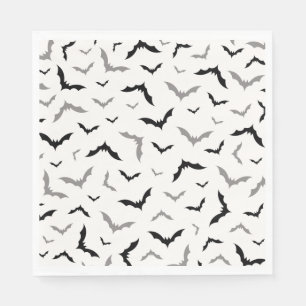 Vintage Gothic Black Bat Wedding Napkins