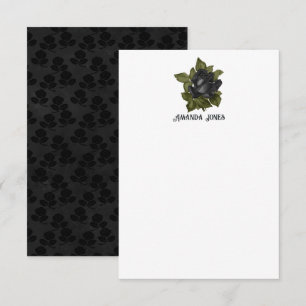 Vintage Gothic Black Roses Personalized
