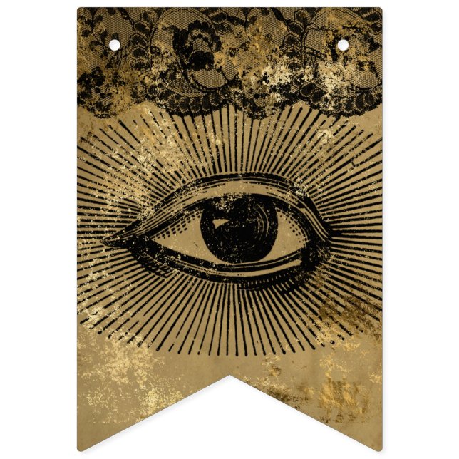 Vintage Gothic | Bunting Flags | Parchment (Fourth Flag)