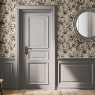 Vintage Gothic Floral Wallpaper