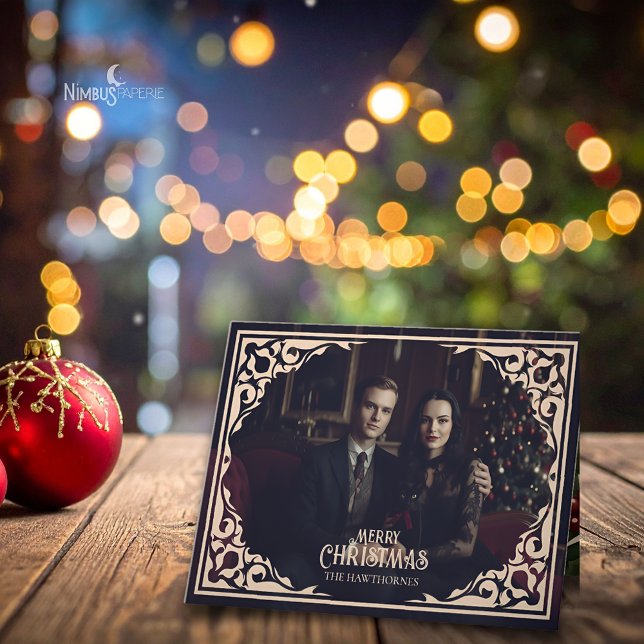 Vintage Gothic Folded Holiday Card (Creator Uploaded)