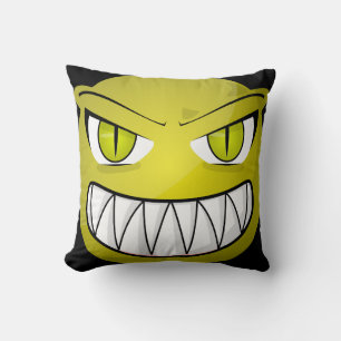 Vintage Gothic Halloween Alien Throw Pillow