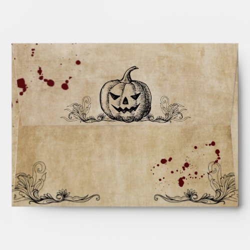 Vintage Gothic Halloween Envelope