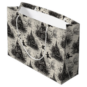 Vintage Gothic Halloween  Large Gift Bag