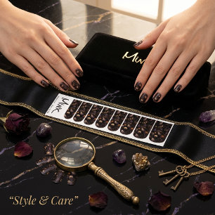 Vintage Gothic Halloween Spooky Pattern Minx Nail Art