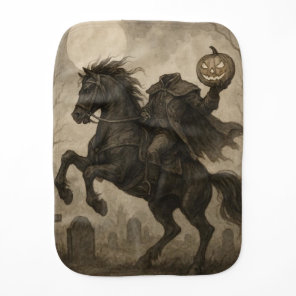 Vintage/Gothic Headless Horseman Halloween/Autumn  Baby Burp Cloth
