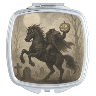 Vintage/Gothic Headless Horseman Halloween/Autumn Compact Mirror