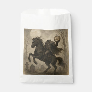 Vintage/Gothic Headless Horseman Halloween/Autumn Favor Bag