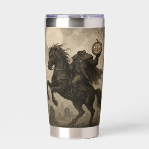 Vintage/Gothic Headless Horseman Halloween/Autumn Insulated Tumbler