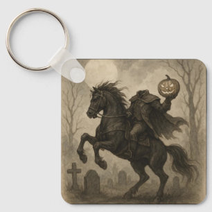 Vintage/Gothic Headless Horseman Halloween/Autumn Keychain