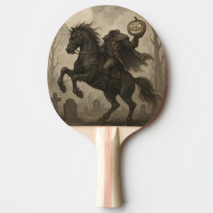 Vintage/Gothic Headless Horseman Halloween/Autumn Ping Pong Paddle