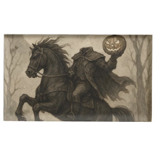 Vintage/Gothic Headless Horseman Halloween/Autumn Place Card Holder