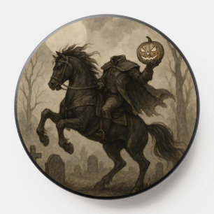 Vintage/Gothic Headless Horseman Halloween/Autumn PopSocket