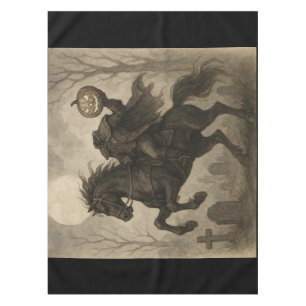 Vintage/Gothic Headless Horseman Halloween/Autumn  Tablecloth