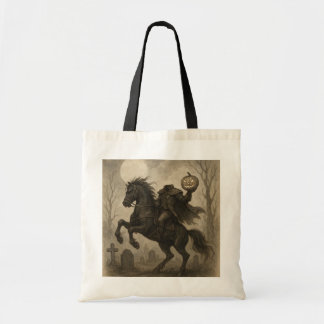Vintage/Gothic Headless Horseman Halloween/Autumn Tote Bag