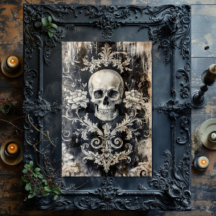 Vintage Gothic Skeleton Furniture Decoupage Tissue Paper