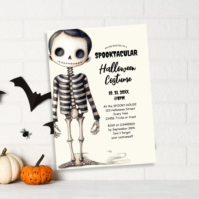 Vintage Gothic Skeletons Party Invitation (Creator Uploaded)