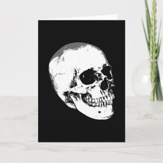 Vintage Gothic Skull Card