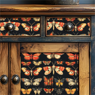 Vintage Gothic Specimen Dark Academia Moth Tissue Paper